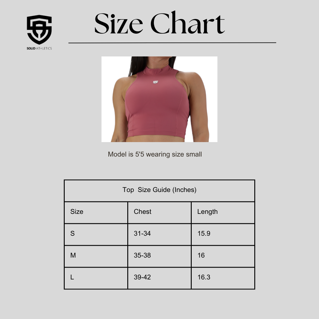 FlexFlow High Neck Crop Top - Shop Solid Athletics