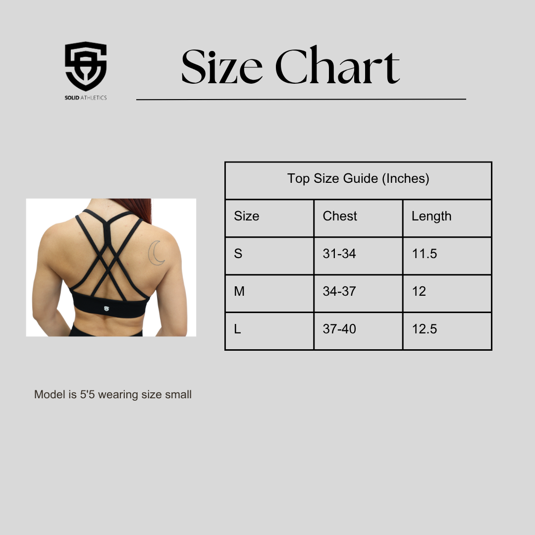 StrapFlex Crossed Top - Solid Athletics