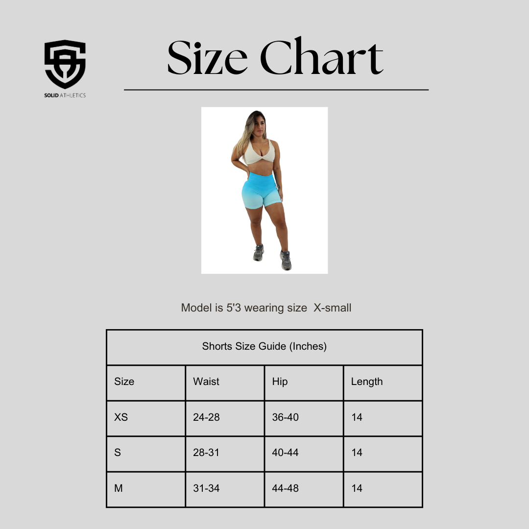 Gradient Glow Scrunch Shorts - Shop Solid Athletics