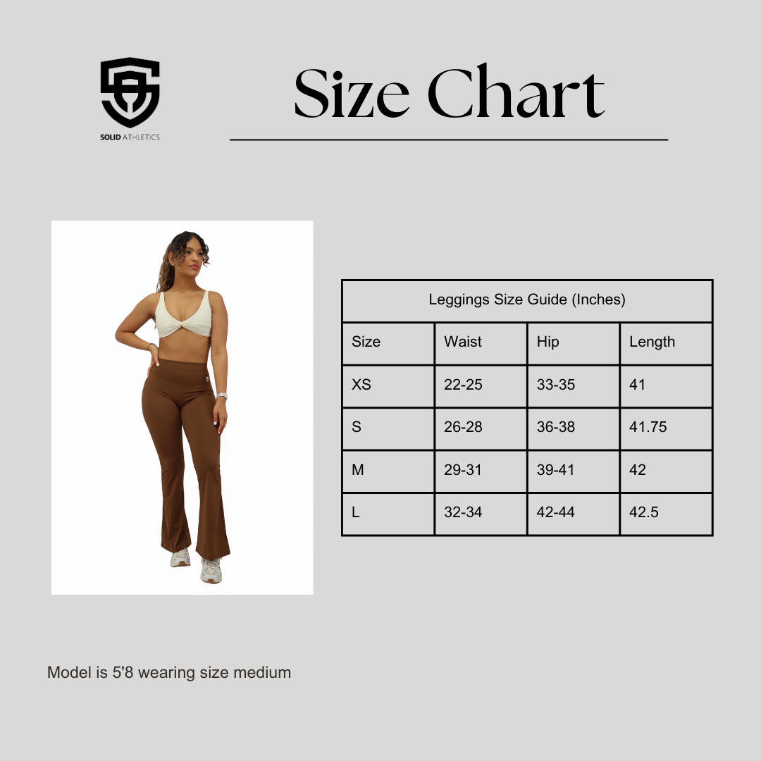 Vflex Active Scrunch Flare Leggings - Shop Solid Athletics