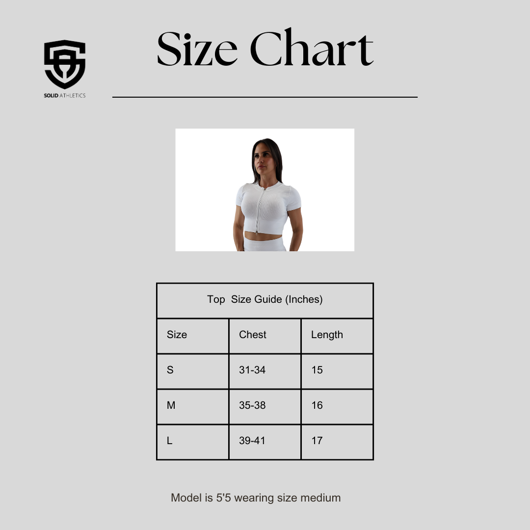 ZipFit Crop Top - Solid Athletics