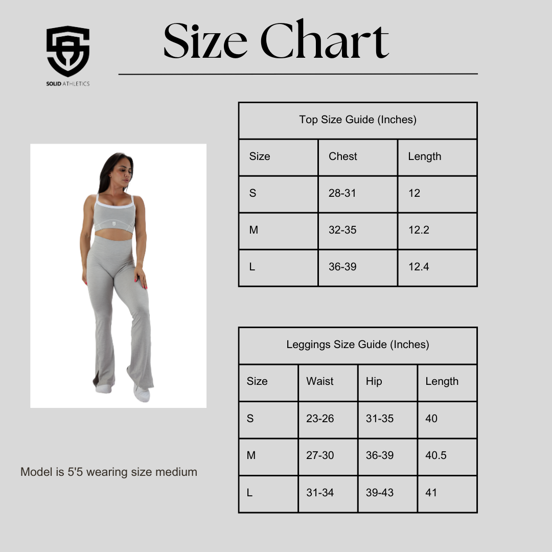 Elevate Flare Legging Set - Gray - Solid Athletics
