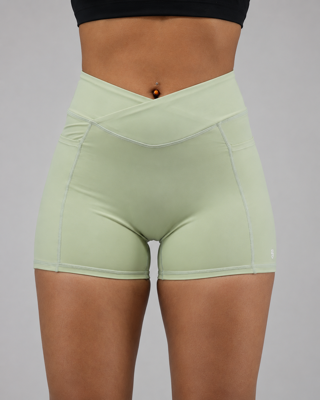 Crossover Pocket Biker Shorts
