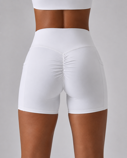 Crossover Pocket Biker Shorts