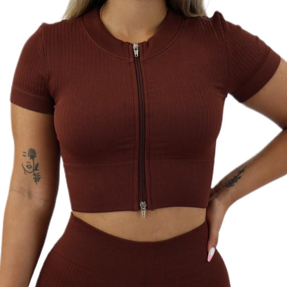 ZipFit Crop Top - Solid Athletics